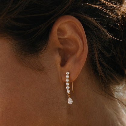 Marea Cascading Crystal Earrings