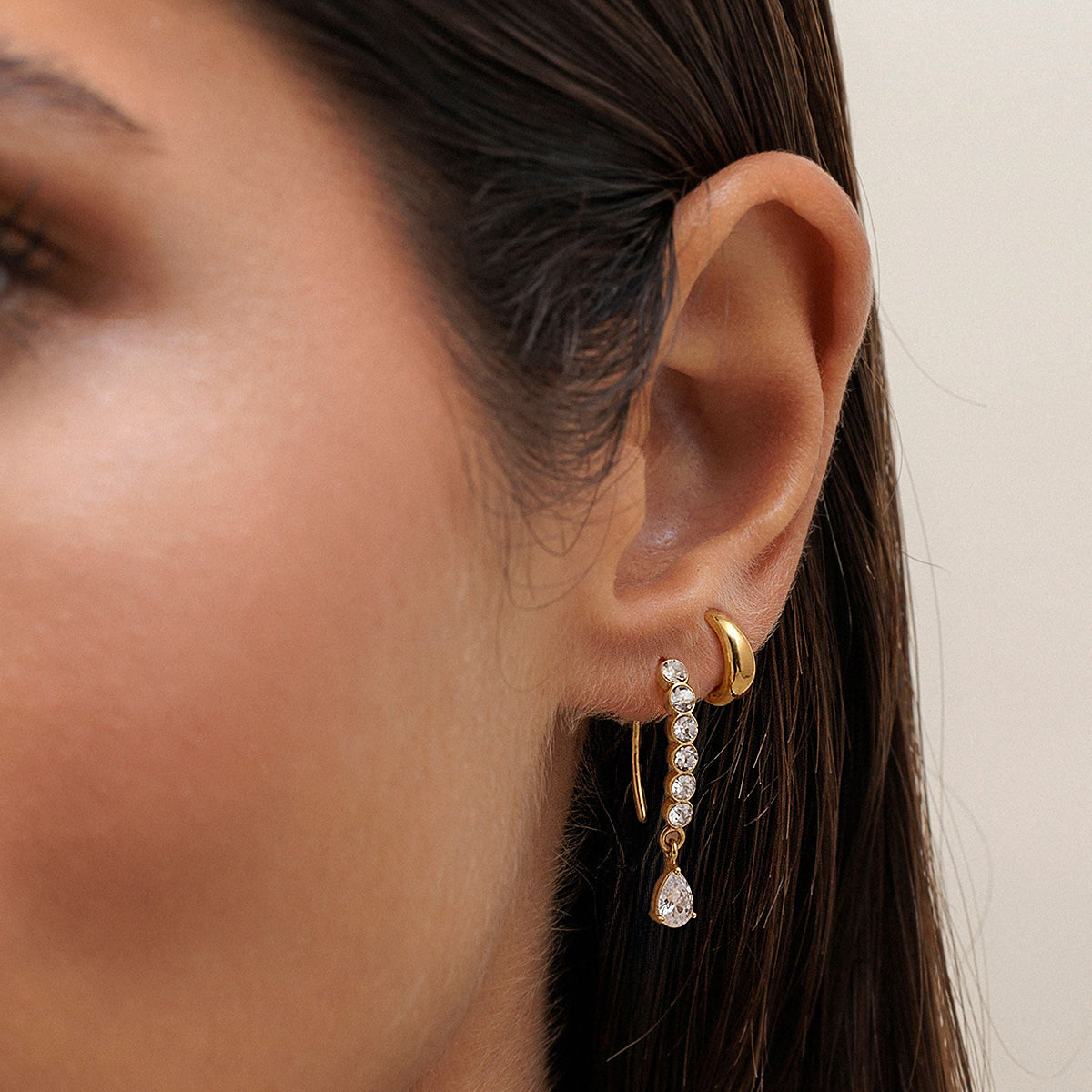 Marea Cascading Crystal Earrings
