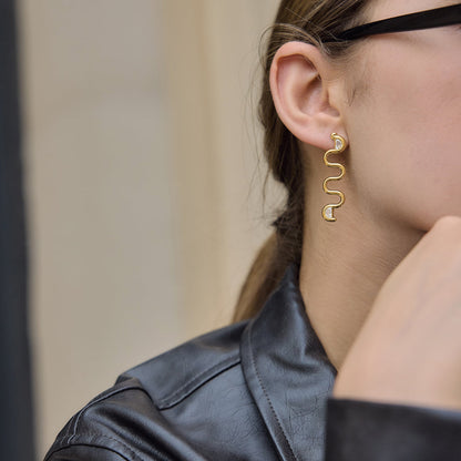 Marea Undulating Marquise Earrings