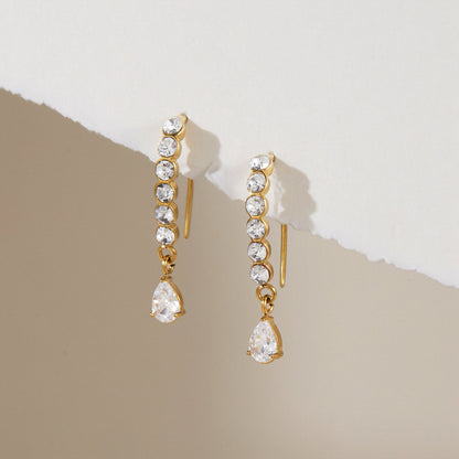 Marea Cascading Crystal Earrings