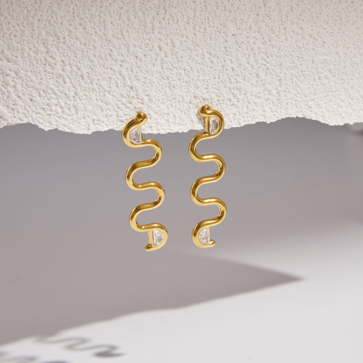 Marea Undulating Marquise Earrings