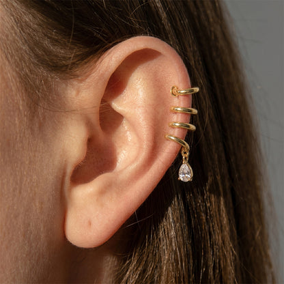 Calanque Coiled Drop Earrings