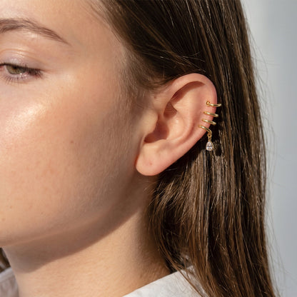 Calanque Coiled Drop Earrings