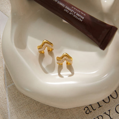 Marea Rippled Wrap Earrings