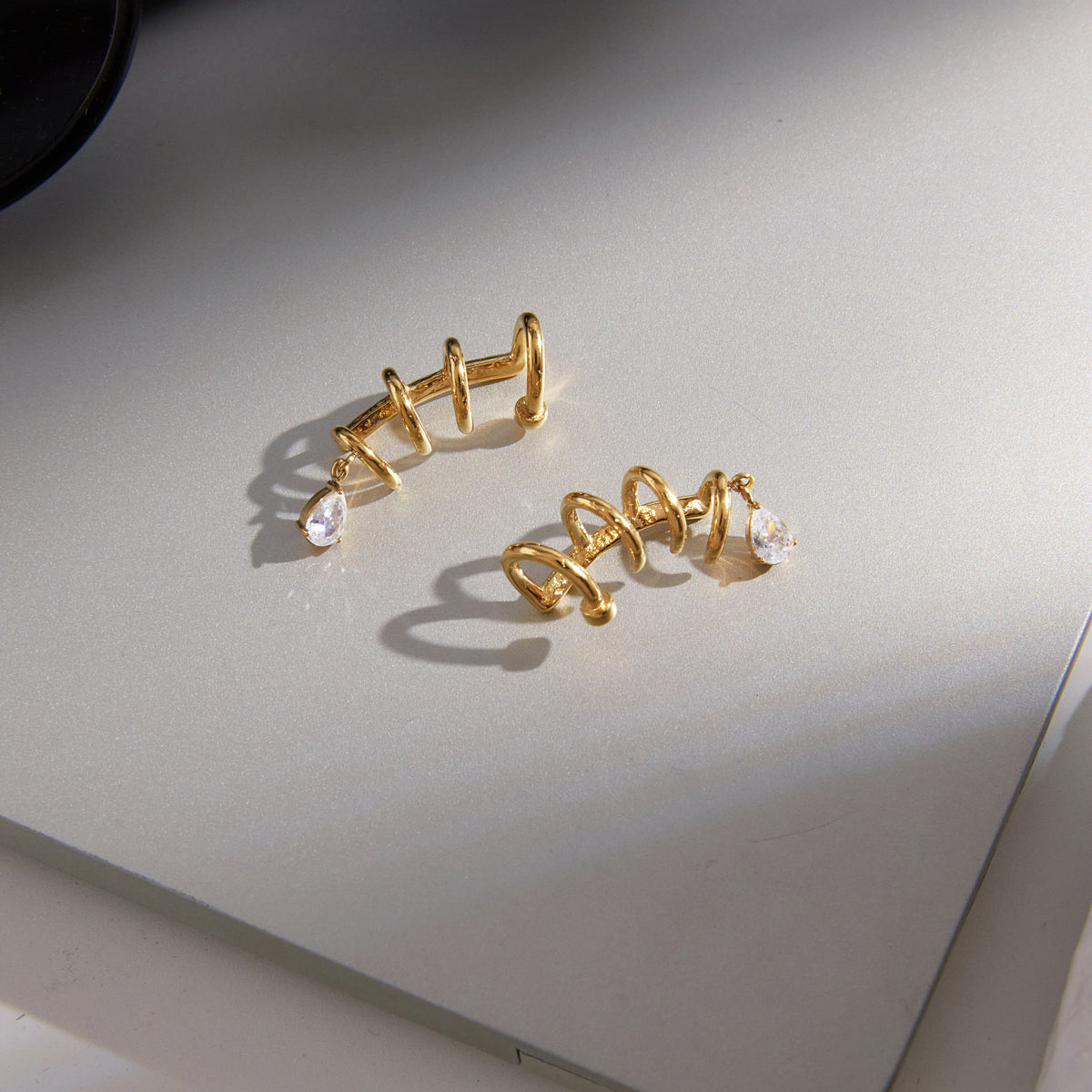 Calanque Coiled Drop Earrings