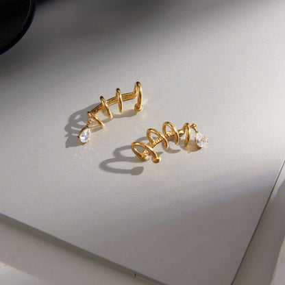 Calanque Coiled Drop Earrings