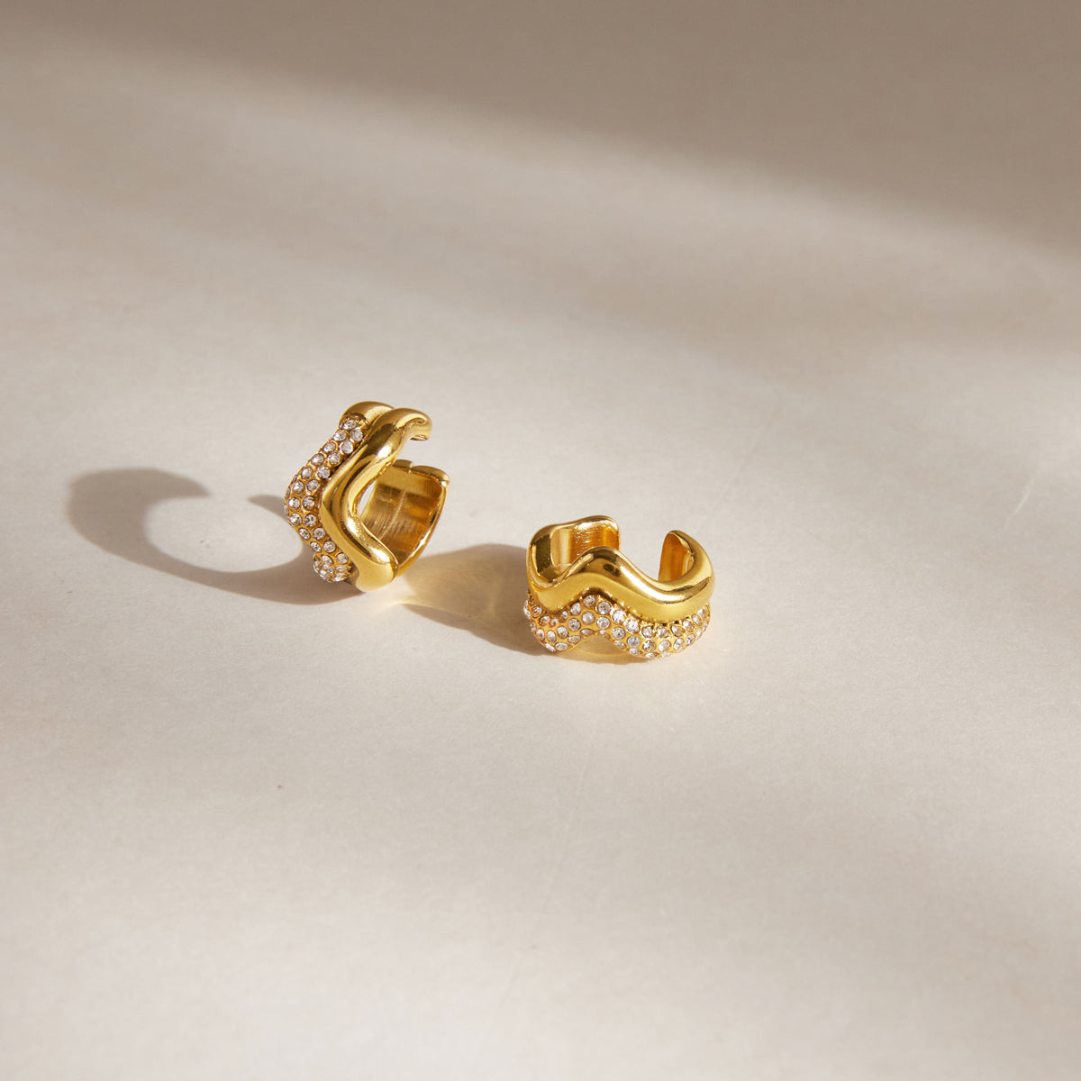 Marea Rippled Wrap Earrings