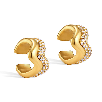 Marea Rippled Wrap Earrings