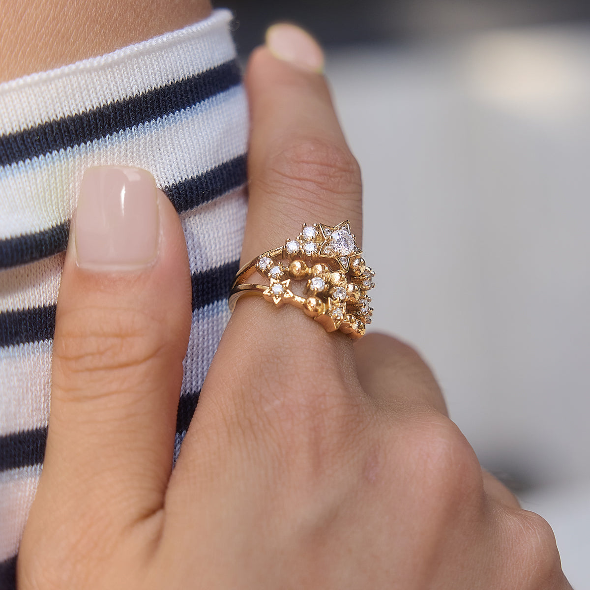 Tidelight Starburst Orb Ring