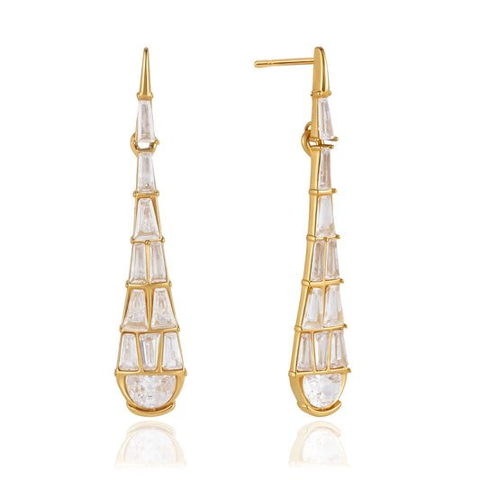 Marea Graduated Zircon Dangle Earrings