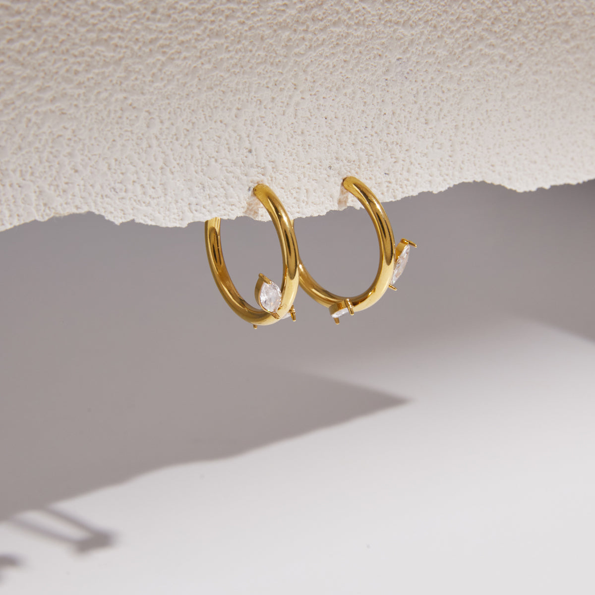 Mistral Navette Crescent Earrings