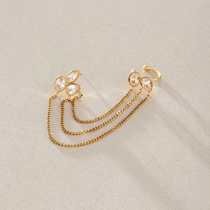 Marea Cascading Link Cuff Earrings