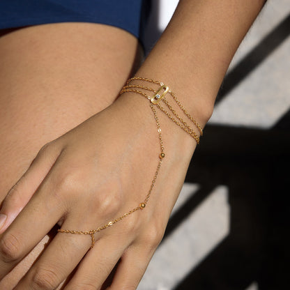 Marea Trio Chain Handpiece Bracelet