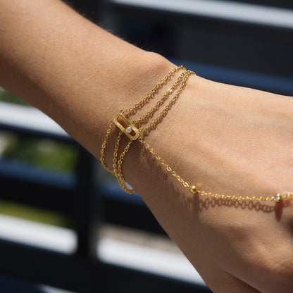 Marea Trio Chain Handpiece Bracelet