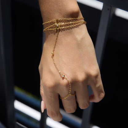 Marea Trio Chain Handpiece Bracelet