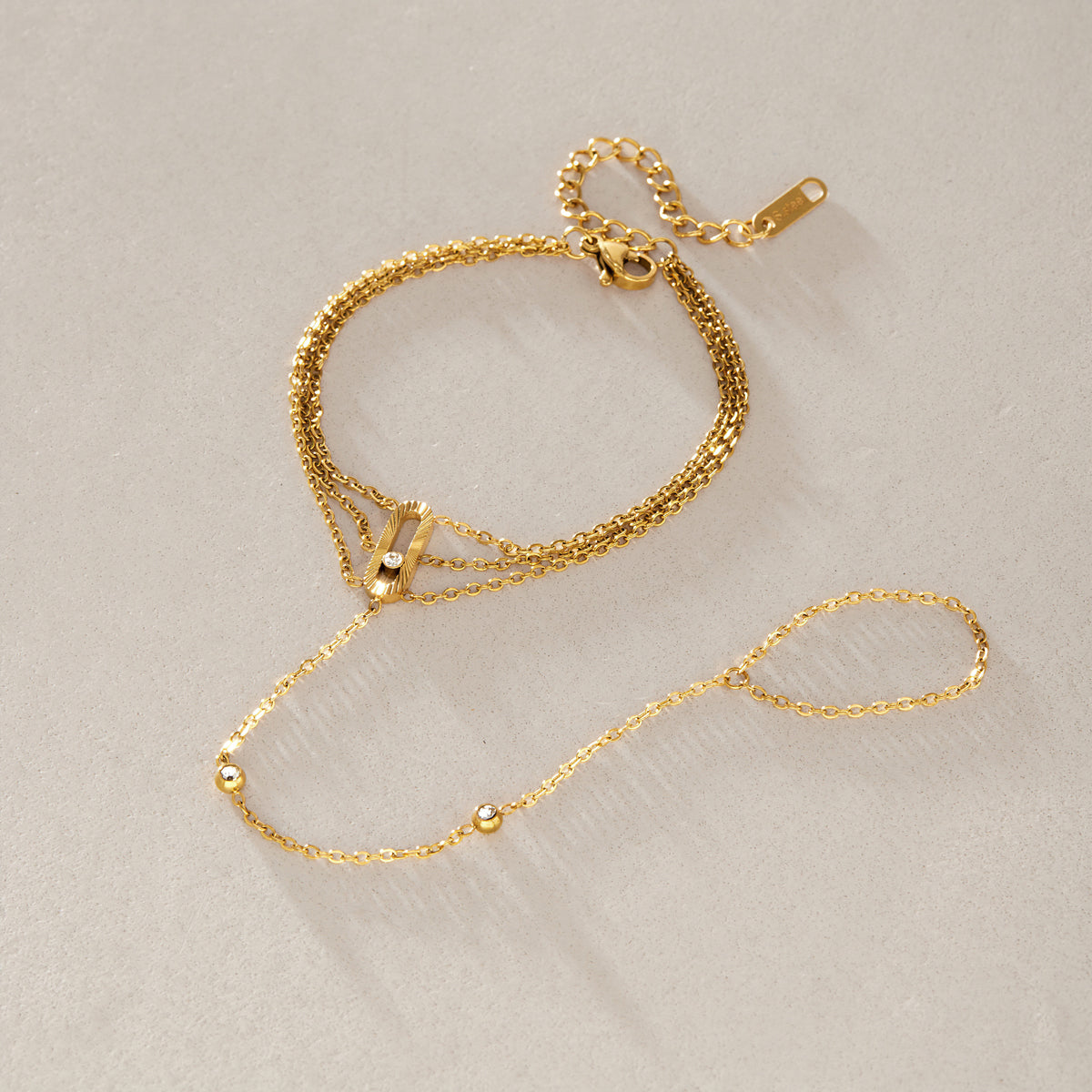 Marea Trio Chain Handpiece Bracelet