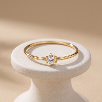 Asea Salina Moissanite Ring — angle