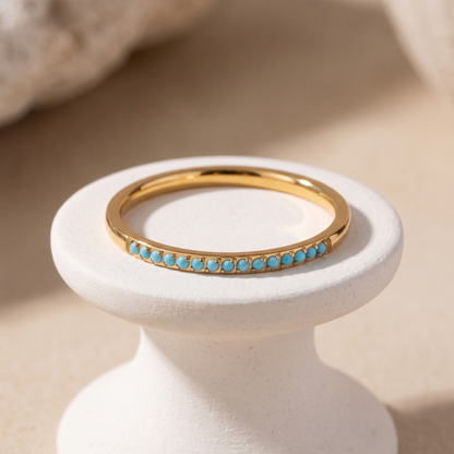 Asea Dainty Turquoise Ring — angle