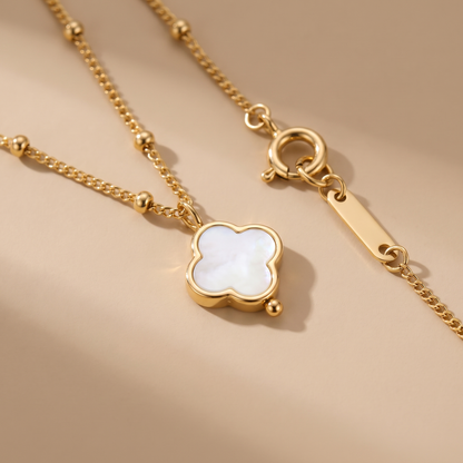 Asea Procida Quatrefoil Necklace — close-up detail
