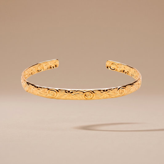 Asea Petal Bloom Cuff — front view