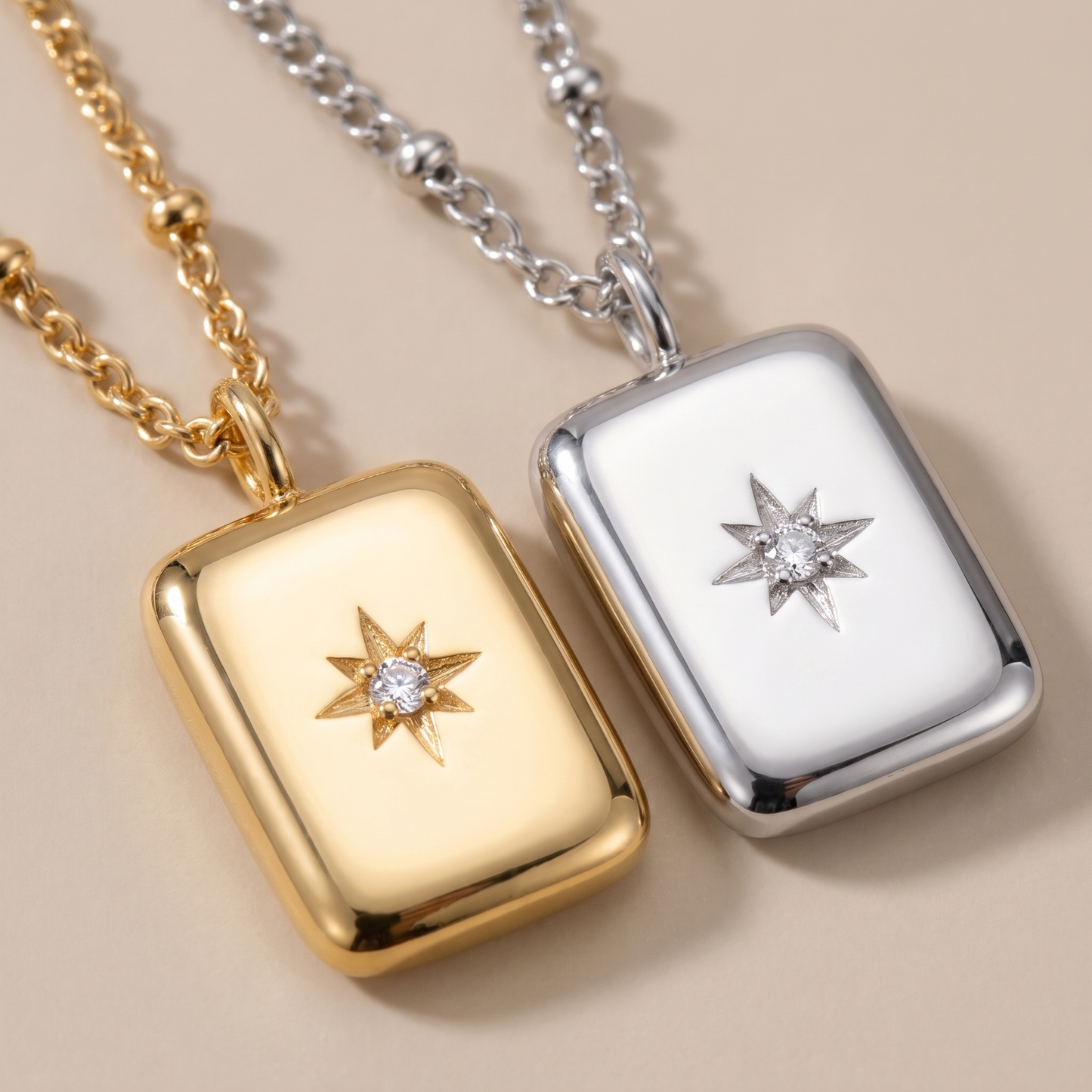 Asea Lumina Zircon Necklace — close-up detail