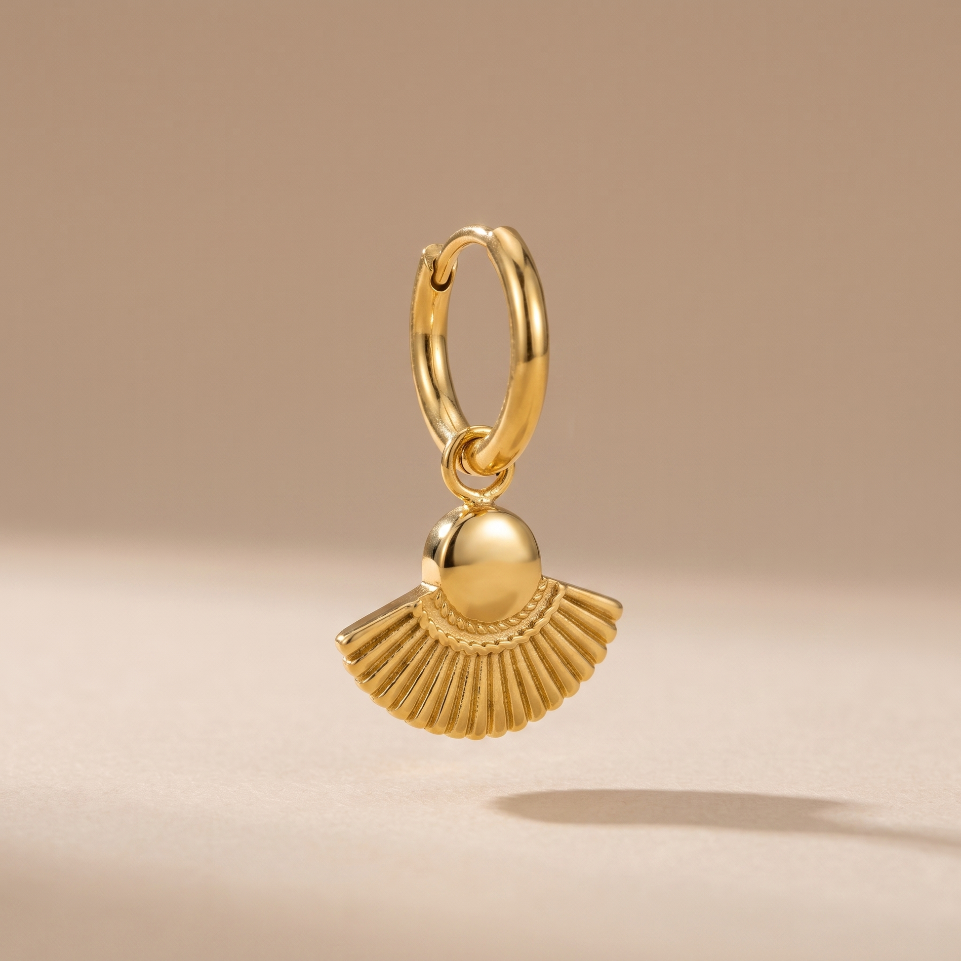 Asea Bohemian Gold Hoops — front view