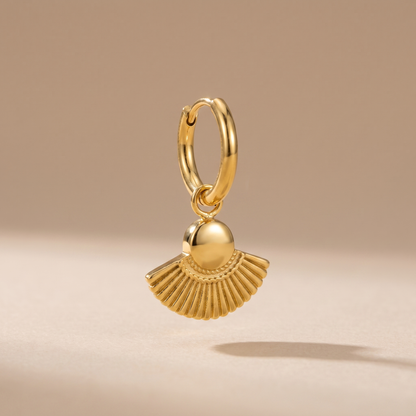 Asea Bohemian Gold Hoops — front view