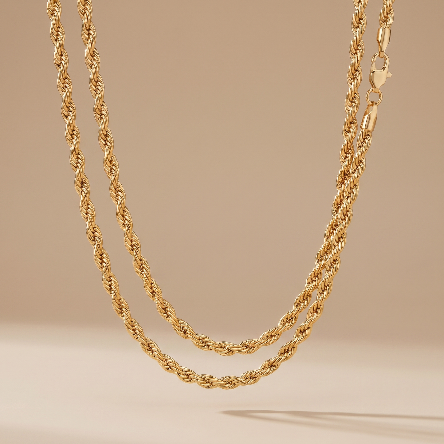 Asea Sagres Twisted Rope Necklace — front view