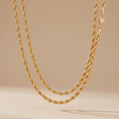 Asea Sagres Twisted Rope Necklace — front view