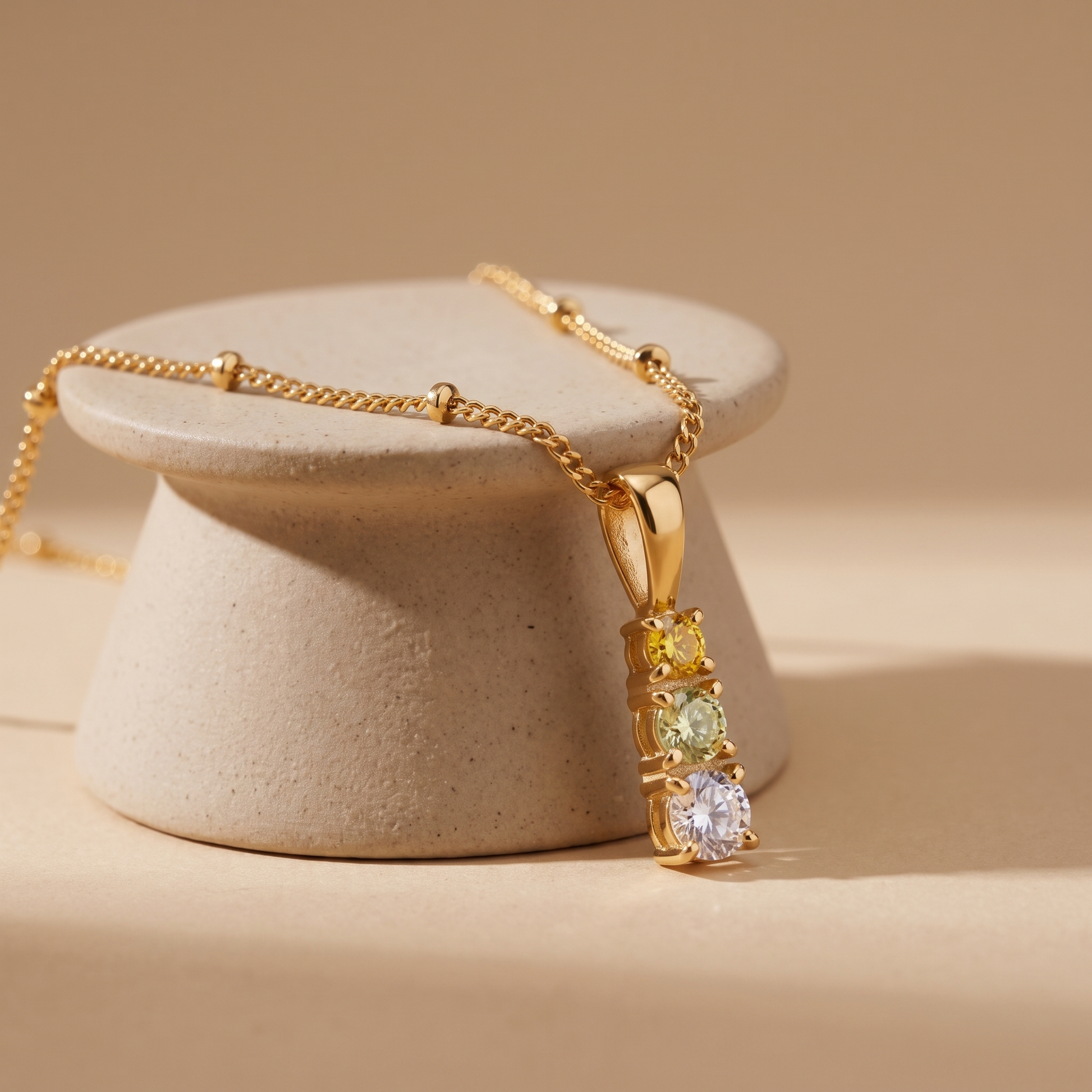 Asea Citrus Charm Necklace — angle