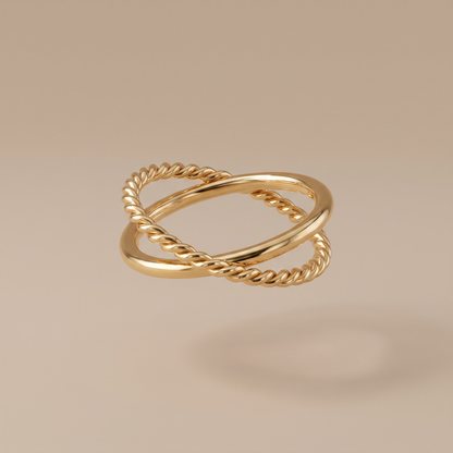 Asea Unity Interlaced Ring — front view
