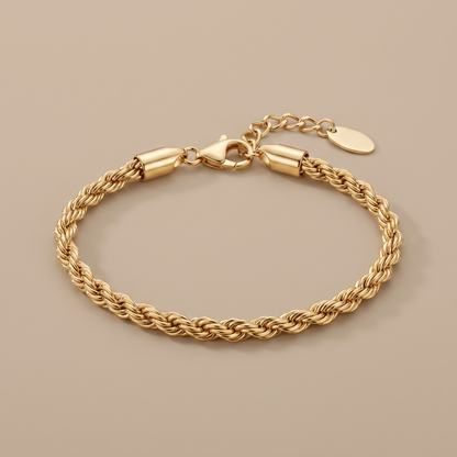 Asea Sagres Twisted Rope Bracelet — 14K Gold Color