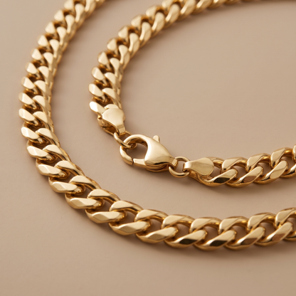 Asea Alghero Cuban Chain Necklace — close-up detail
