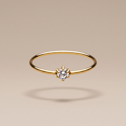 Asea Salina Moissanite Ring — front view