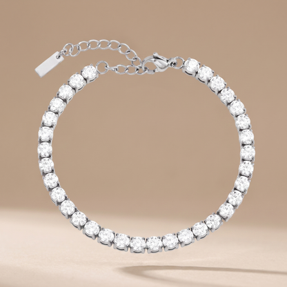 Asea Statement Tennis Bracelet — Silver color