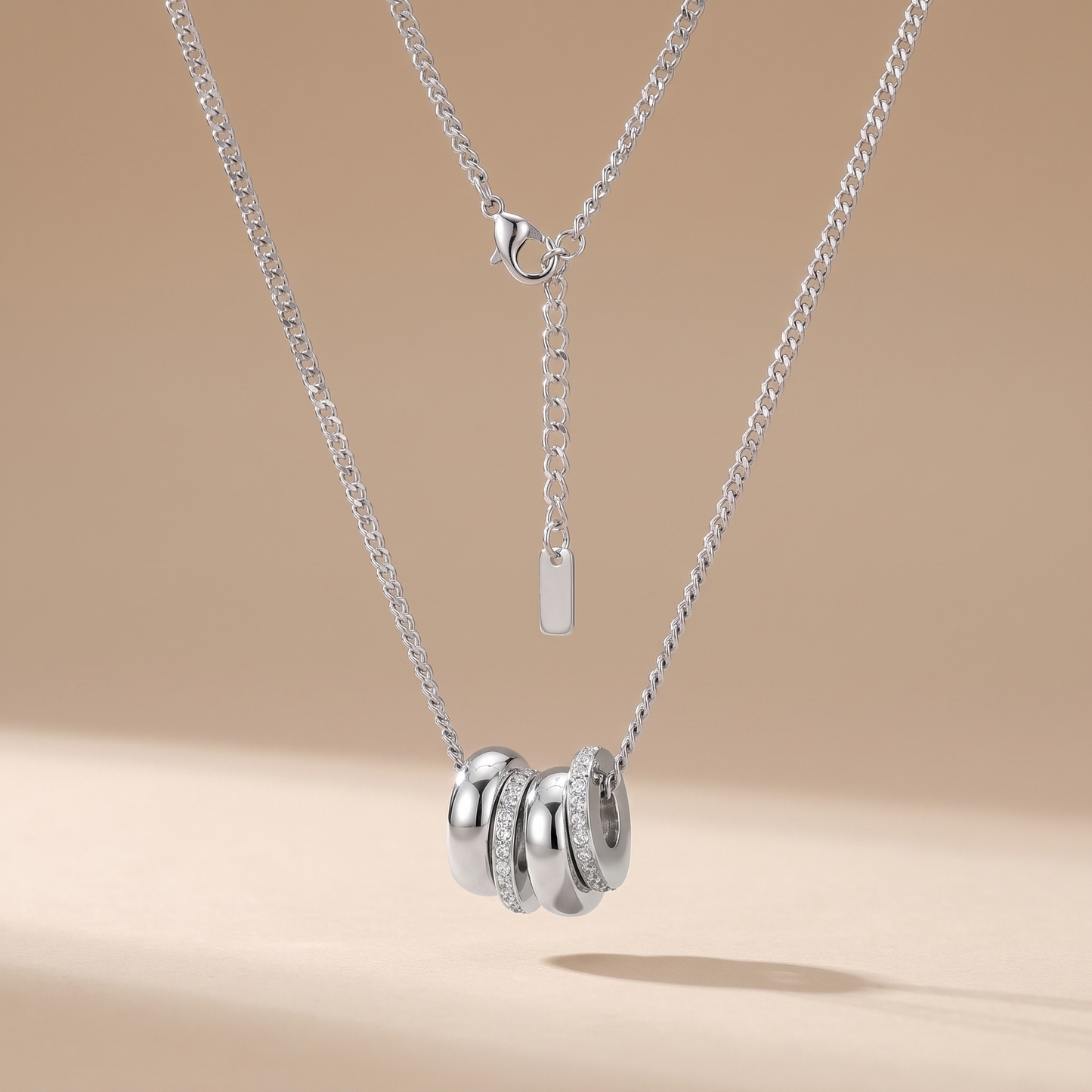 Asea Cap Blanc Pendant Necklace — Silver color