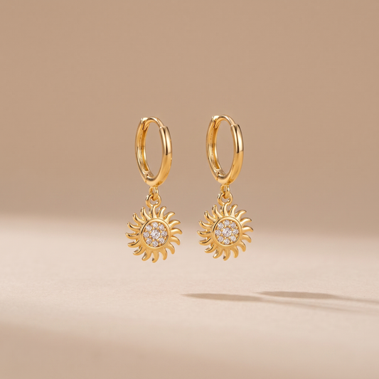 Asea Daybreak Sun Hoops — front view