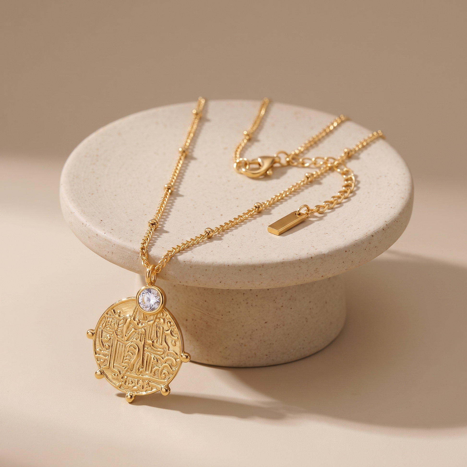 Asea Nerea Medallion Pendant Necklace — angle