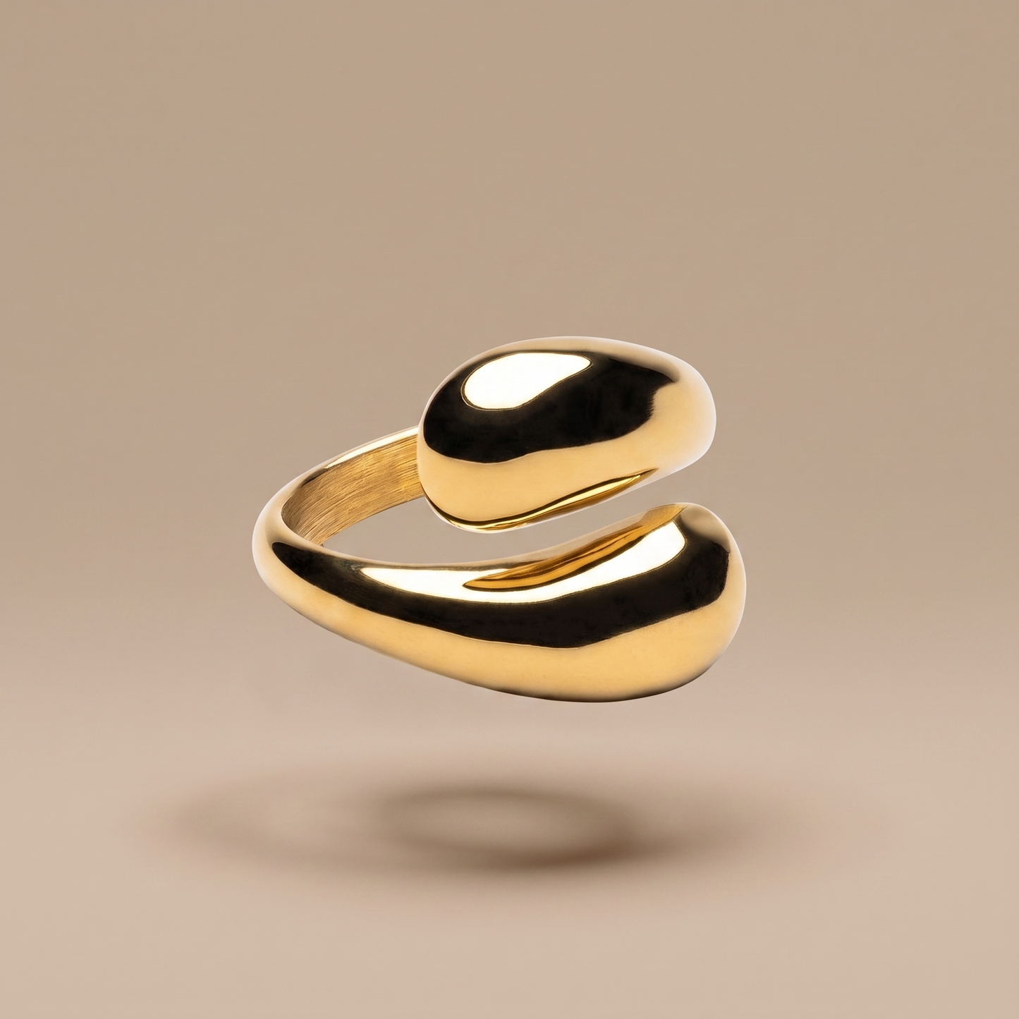 Asea Twisted Duo Ring — front view