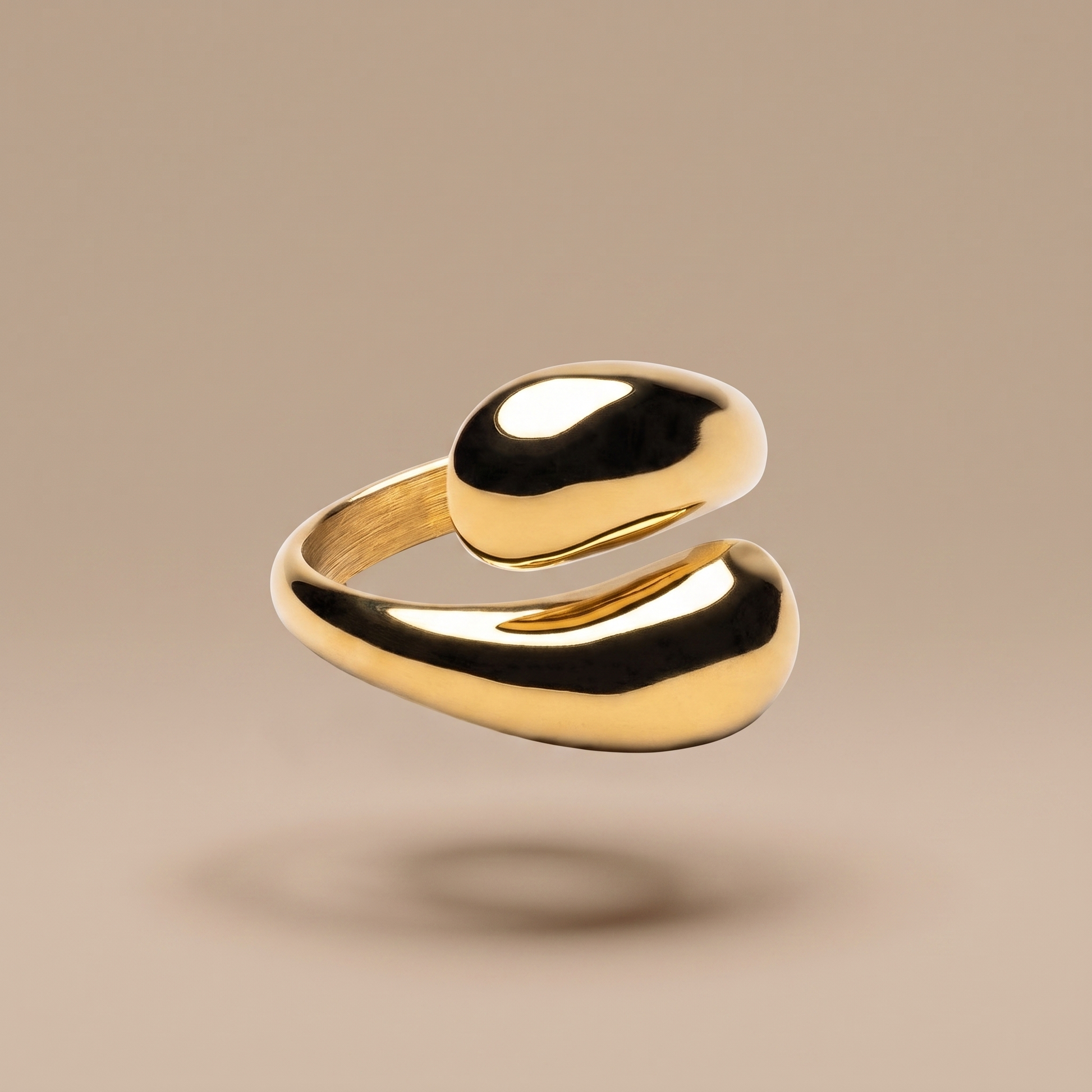 Asea Twisted Duo Ring — front view