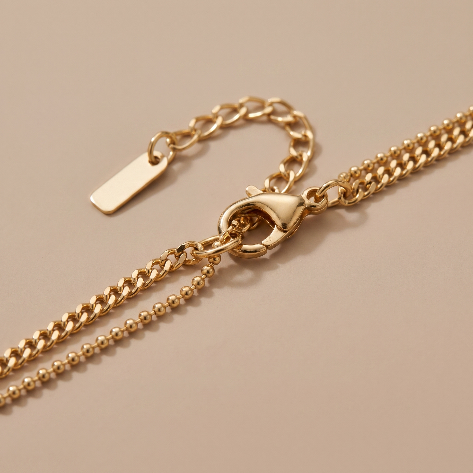 Asea Double Take Chain Choker — close-up detail