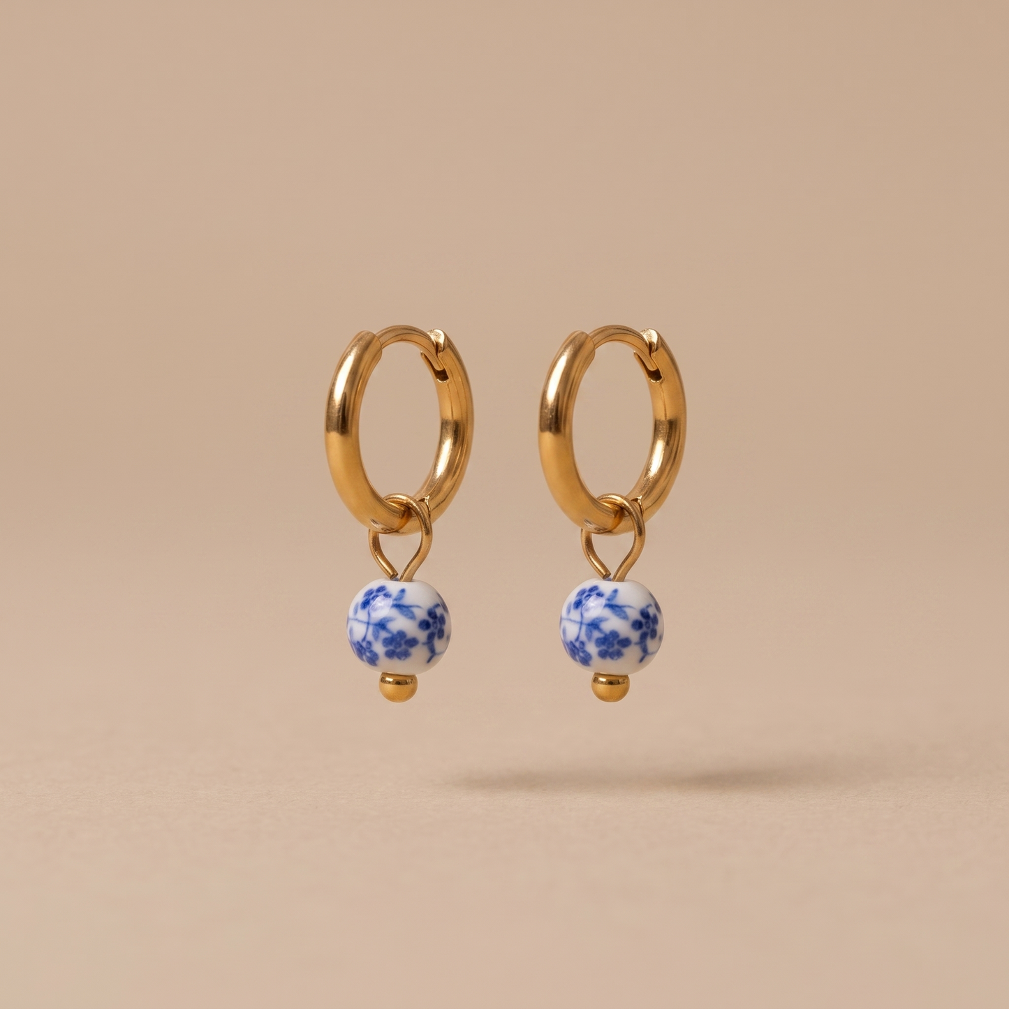 Asea Blossom Charm Hoops — front view