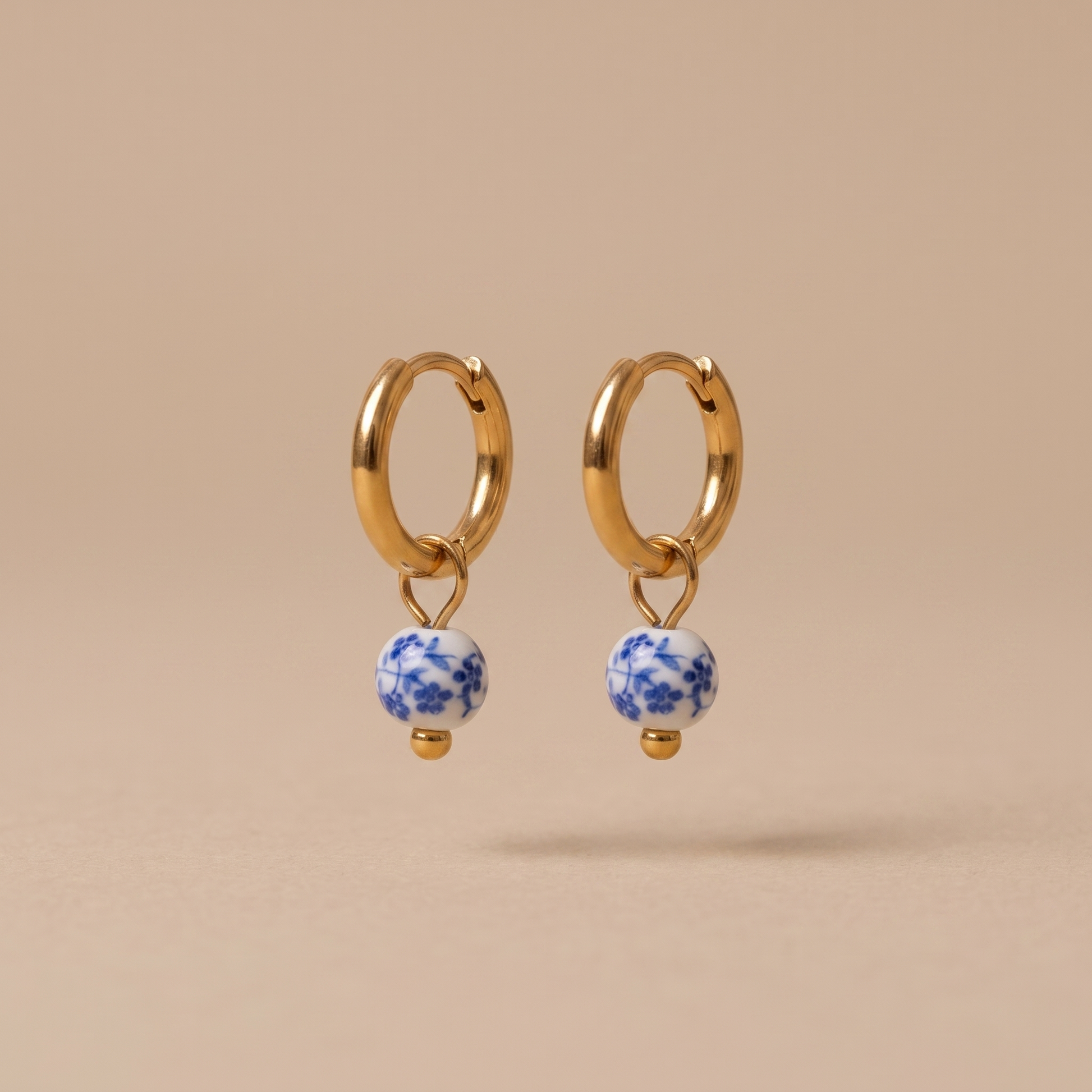 Asea Blossom Charm Hoops — front view