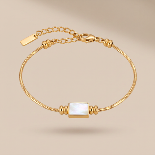 Asea Lunara Mother of Pearl Bracelet — front view
