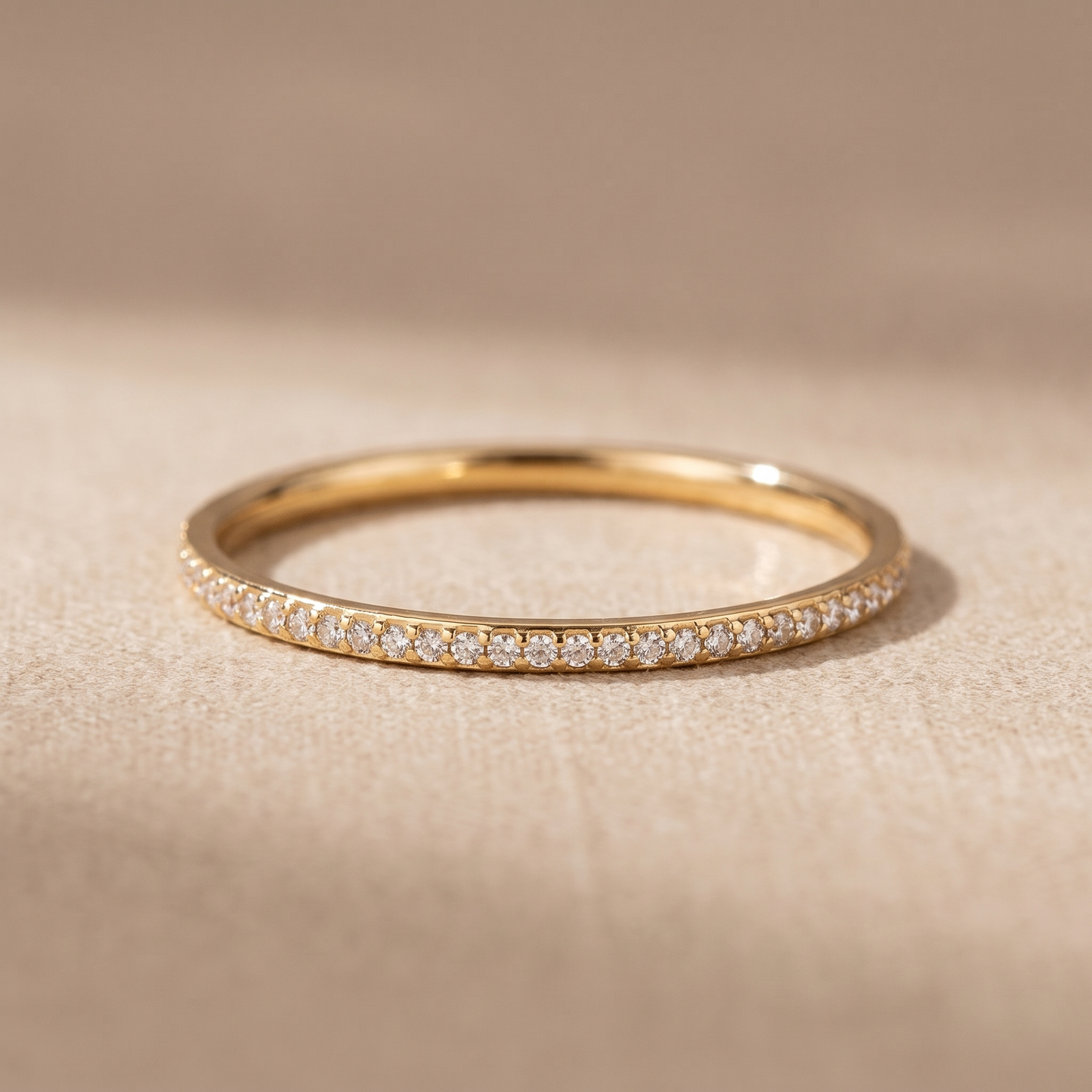 Asea Glimmer Zircon Ring — close-up detail