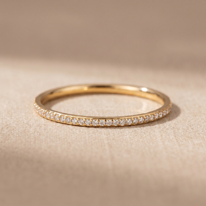 Asea Glimmer Zircon Ring — close-up detail