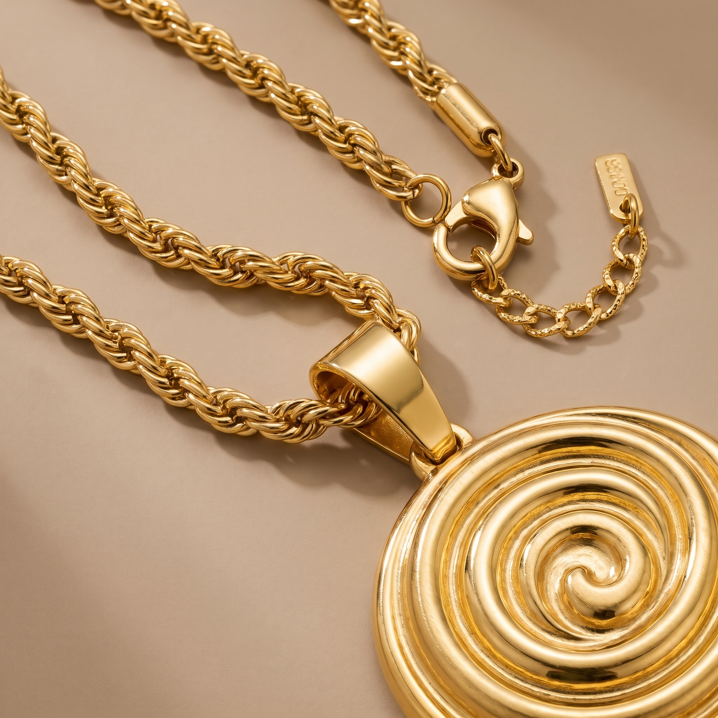 Asea Breaker Pendant Necklace — close-up detail