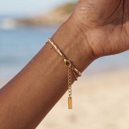 Asea Havana Layered Bracelet — worn by model