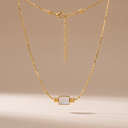 Asea Lunara Mother of Pearl Necklace — front view