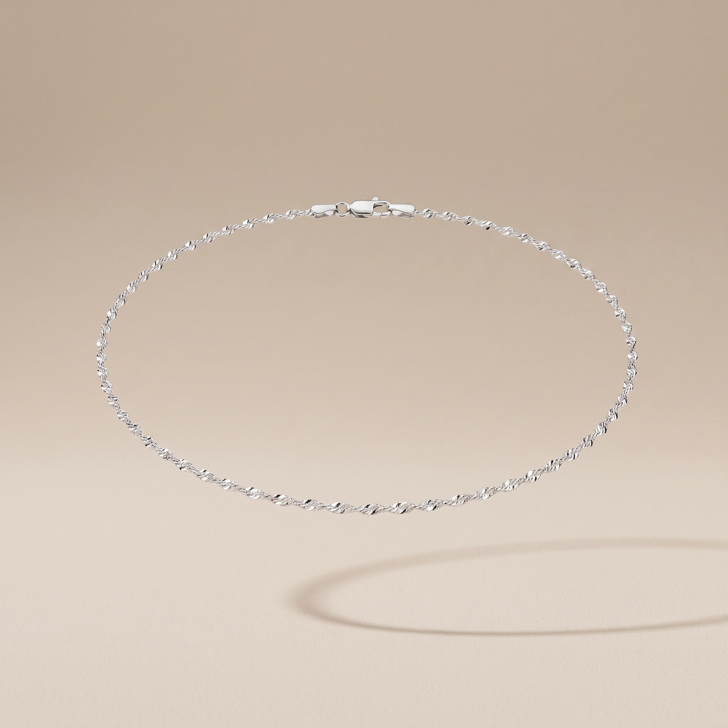 Asea Ericeira Dainty Chain Necklace — Silver Color